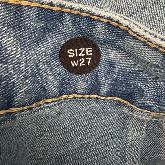 Zero Plus Cropped Denim Culottes Wide Leg Medium Wash Blue Jeans Size 27 Casual - Picture 8 of 10